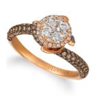 Grand Sample Sale By Le Vian 1 1/4 Ct. T.w. Chocolate Diamonds & Vanilla Diamonds In 14k Strawberry Gold Chocolatier Ring