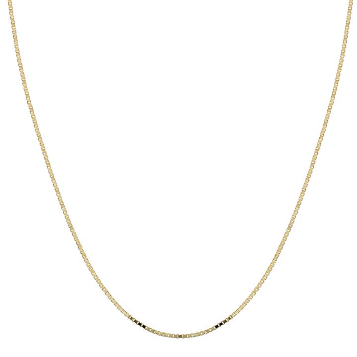 10k Yellow Gold 0.7mm Box Chain Necklace