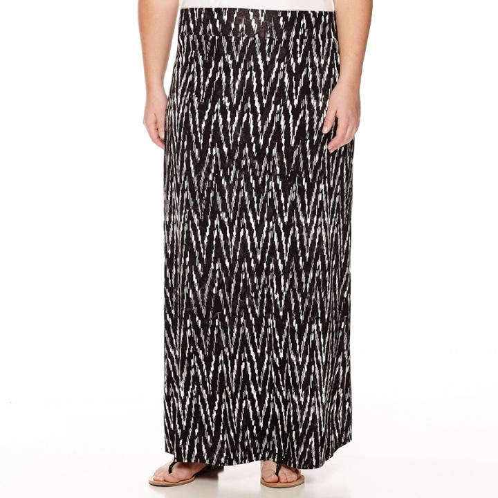 A.n.a Wide-waistband Maxi Skirt - Plus