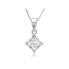 Womens 1/2 Ct. T.w. White Diamond 14k Pendant Necklace