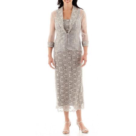 R & M Richards 2-pc. Lace Organza Jacket Dress