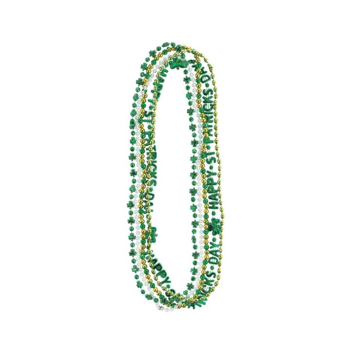 St. Patrick's Day Beads (pack Of 5)