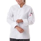 5 Star Chef Apparel Womens Long Sleeve Chef Coat-plus