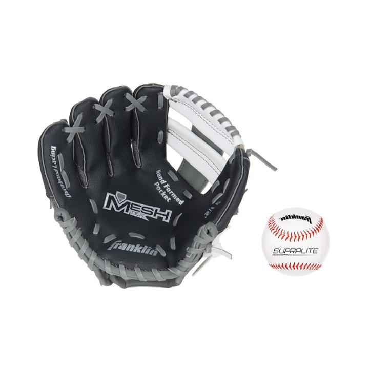 Franklin Sports 9.5 Teeball Meshtek Glove And Ball Set