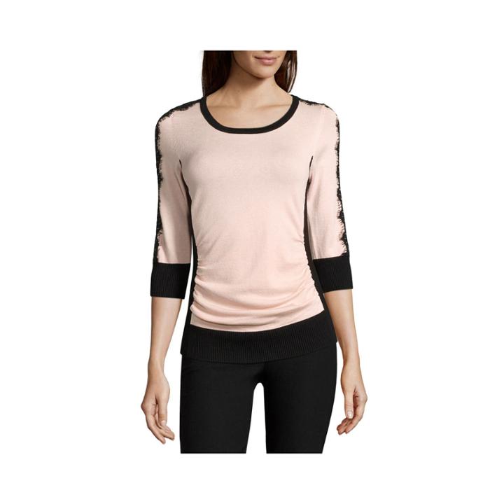By & By 3/4-sleeve Colorblock Sweater - Juniors