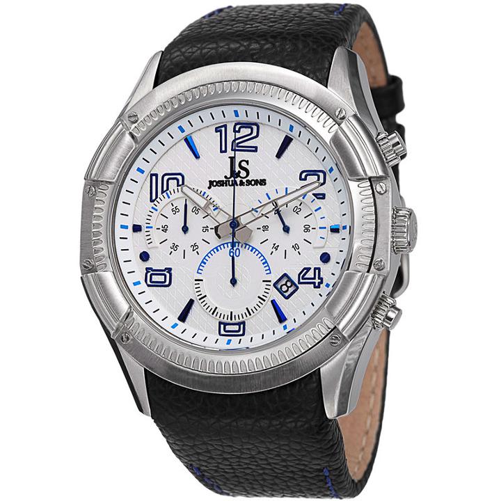 Joshua & Sons Mens Black Strap Watch-j-69bu