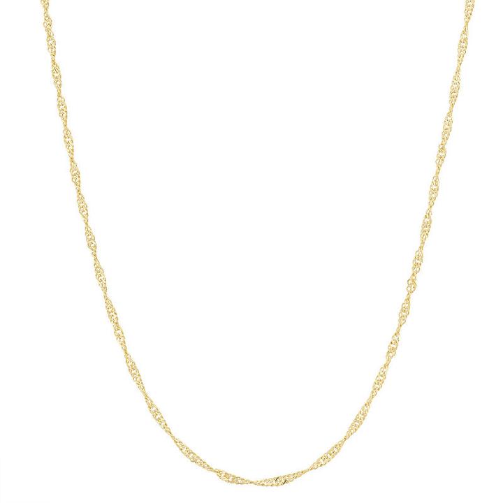 Semisolid Wheat 22 Inch Chain Necklace