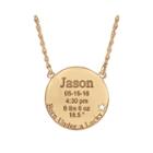 Personalized Born Under A Lucky Star Birth Necklace