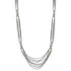 Nicole By Nicole Miller Multi-chain & Pave Crystal Necklace