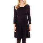Worthington 3/4-sleeve Fit-and-flare Sweater Dress