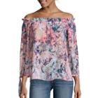 A.n.a Long-sleeve Off-the-shoulder Blouse - Tall