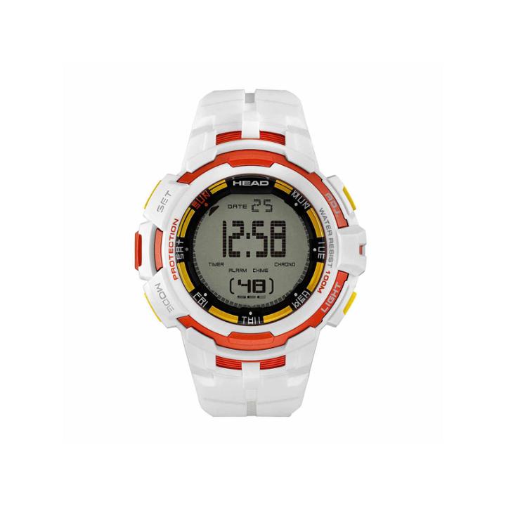Head Super G Mens White Strap Watch-he-104-01