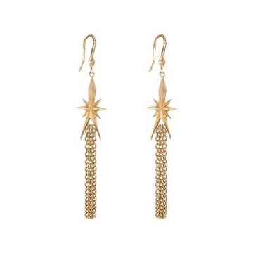 Dom By Dominique Cohen Gold-tone Star & Tassel Earrings