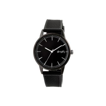 Simplify Mens Black Strap Watch-sim5205