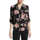 By & By 3/4 Sleeve Button-front Shirt-juniors