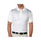 Pga Tour Short-sleeve Fading-plaid Polo Shirt