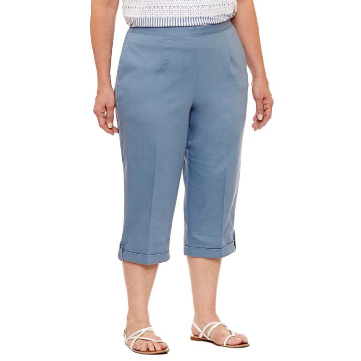 Alfred Dunner Blue Lagoon Capris Plus