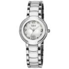Burgi Womens Silver Tone Strap Watch-b-072wt