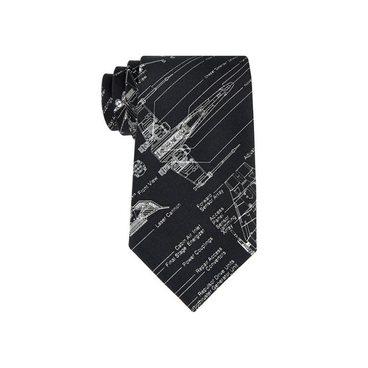 Star Wars Blue Print Tie