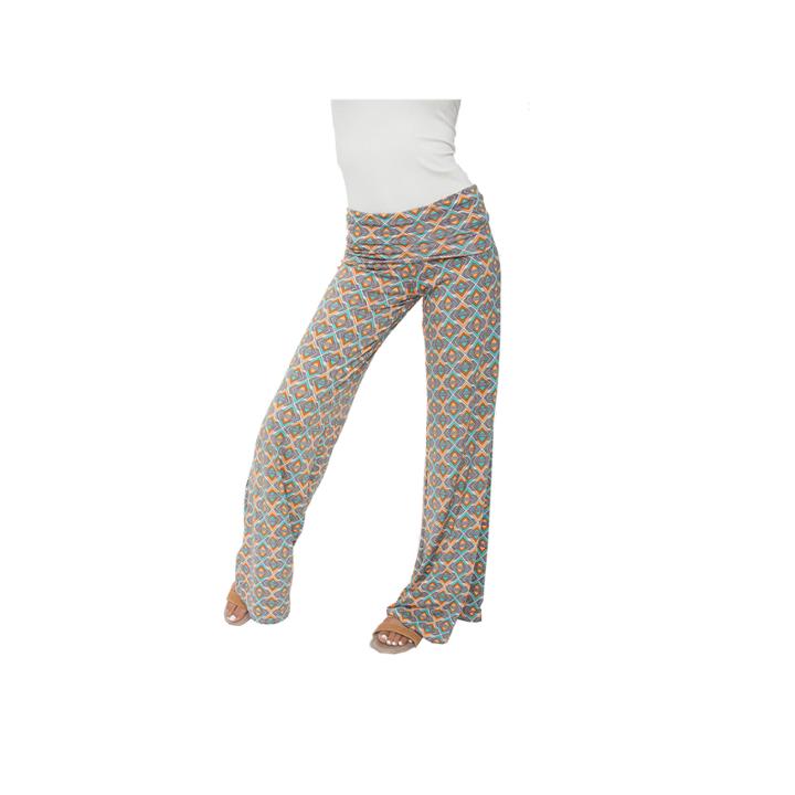 White Mark Chevron Palazzo Pants
