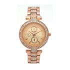 Olivia Pratt Unisex Rose Goldtone Strap Watch-16852rose