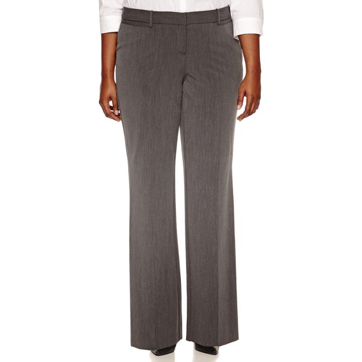 Worthington Curvy Fit Trouser Pants (32/30 Short) - Plus