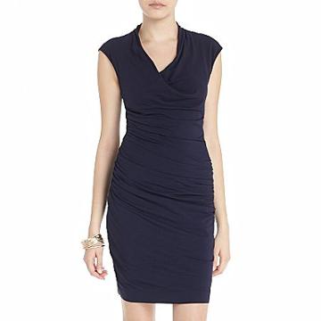MNG by Mango® Solid Ruched Dress