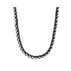 Mens Two-tone Stainless Steel 24 Wheat Chain Necklace