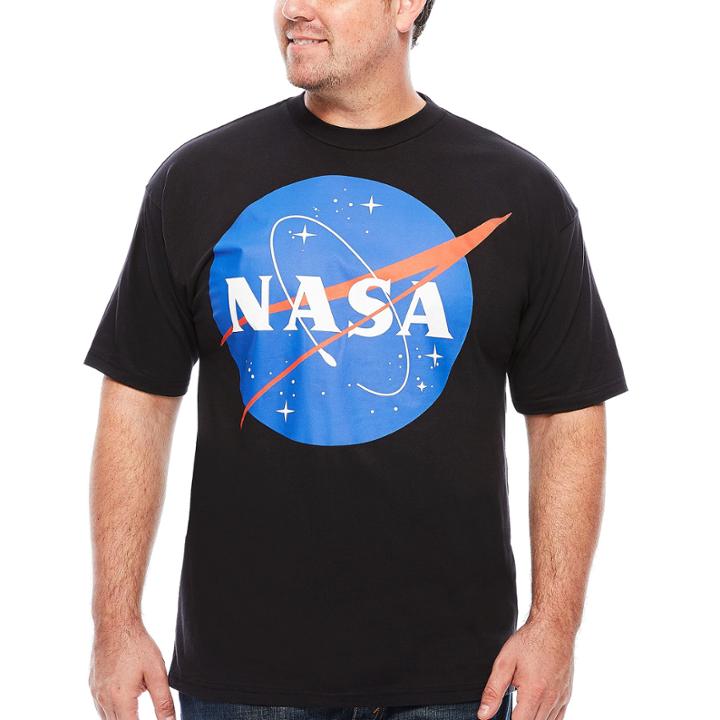 Nasa Logo Short Sleeve Graphic T-shirt-big And Tall