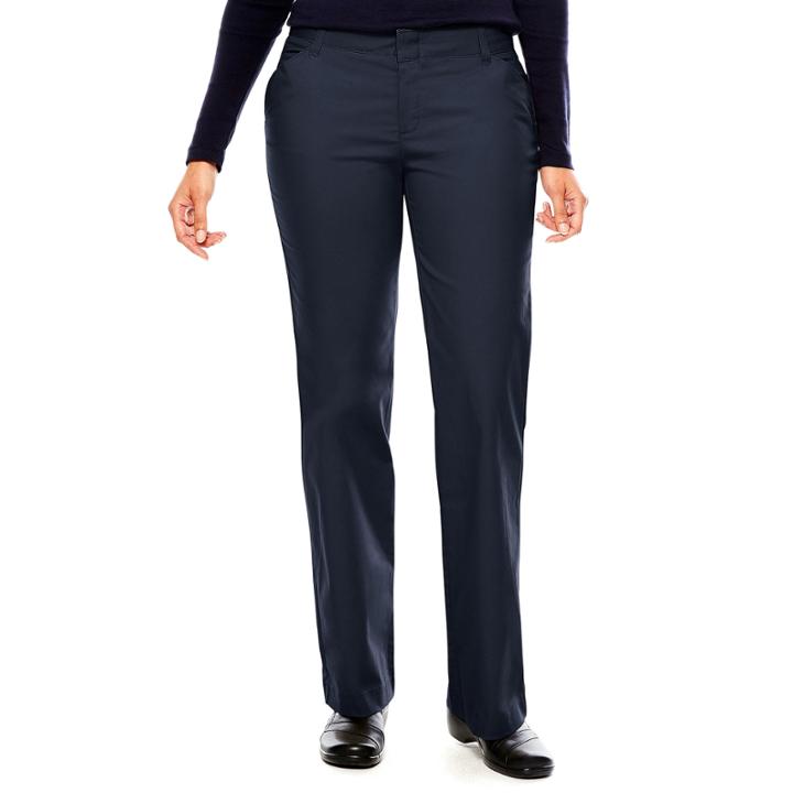 Dickies Womens Relaxed-fit Straight-leg Stretch Twill Pants