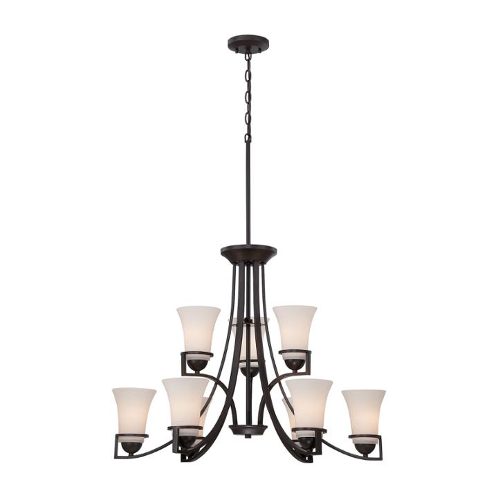 Filament Design 9-light Sudbury Bronze Chandelier