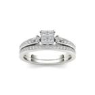 3/4 Ct. T.w. Diamond 14k White Gold Bridal Ring Set