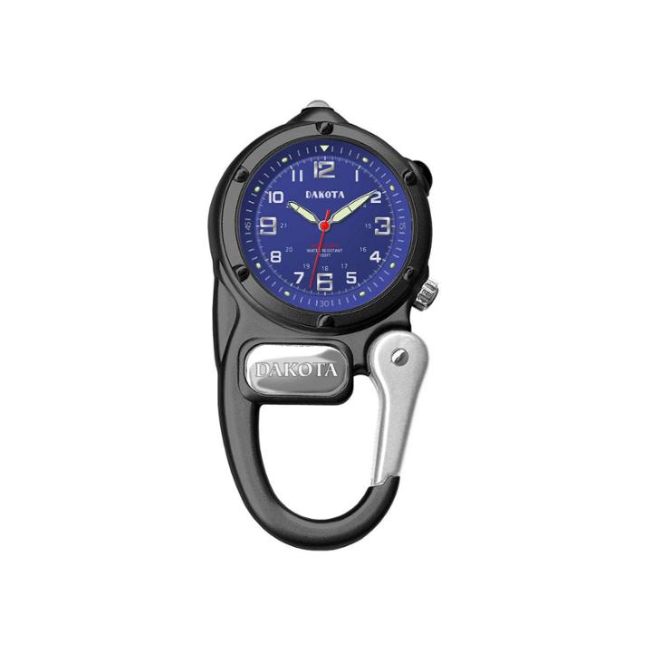 Dakota Mini Clip Microlight Carabiner, Black Pocket Watch 38024