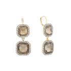 Monet Brown And Goldtone Double Drop Earring