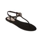 Mixit&trade; Opaque Flower T-strap Sandals