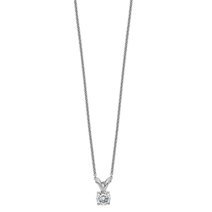 Womens 2-pc. 1/5 Ct. T.w. White Moissanite 14k Pendant Necklace Set