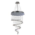 Helix Collection 10 Light Chrome Finish And Clearcrystal Spiral Chandelier