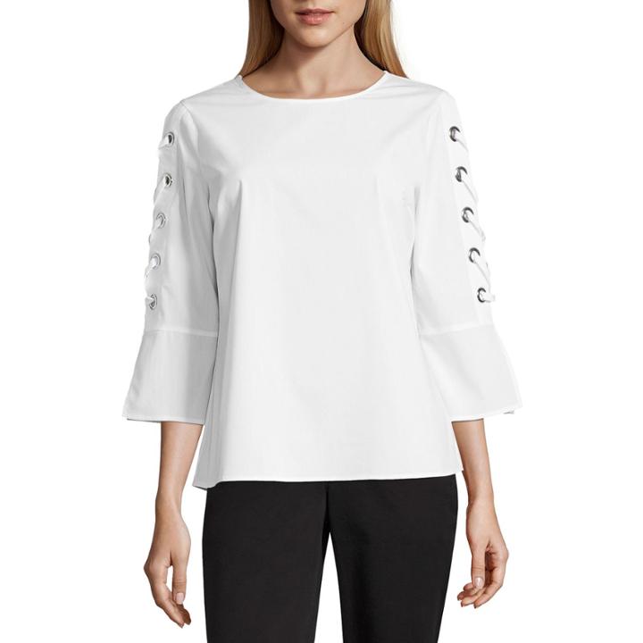 Wt Lace Up Sleeve Shirt