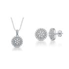 Diamond Blossom Womens 2-pack 2 Ct. T.w. White Diamond Sterling Silver Jewelry Set