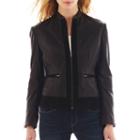 Excelled Lamb Scuba Jacket With Sueded Trim