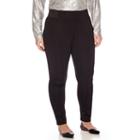 Worthington Exposed-elastic Scuba Leggings - Plus