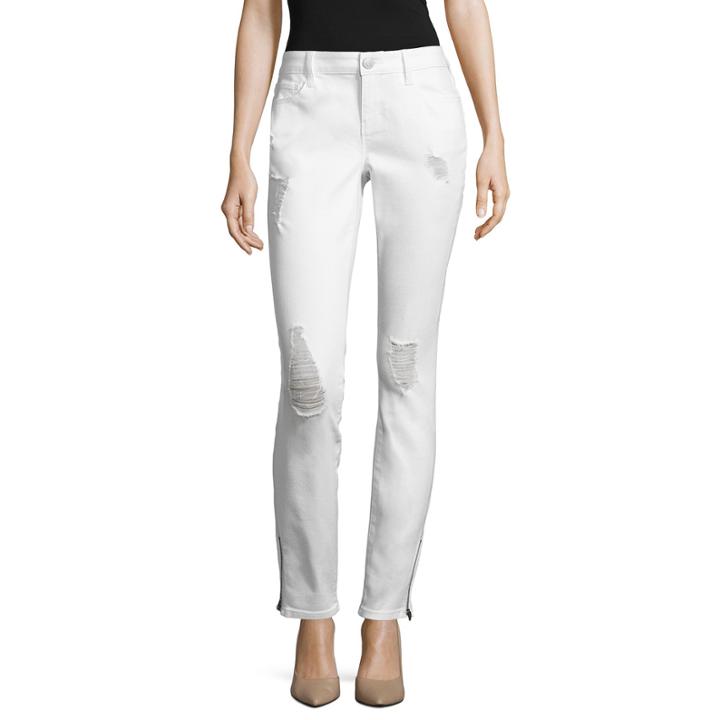 Belle + Sky Zipper Skinny Jeans