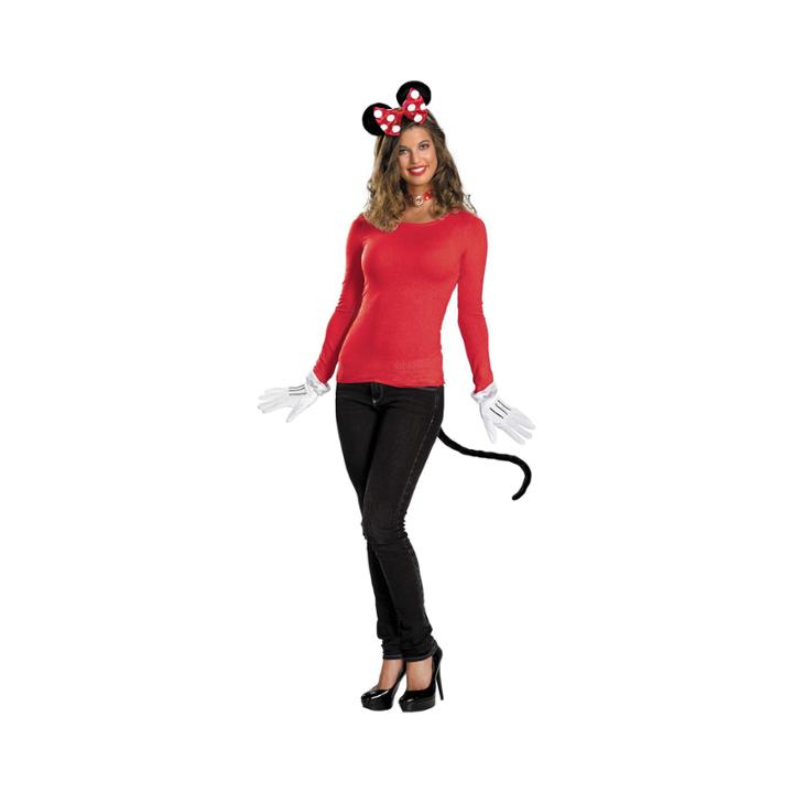 Red Minnie Mouse Womens 2-pc. Minnie Mouse Dressup Accessory