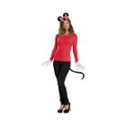 Red Minnie Mouse Womens 2-pc. Minnie Mouse Dressup Accessory