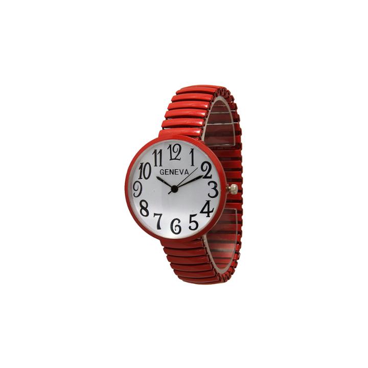 Olivia Pratt Womens Gold Tone Expansion Watch-20108red
