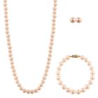 Womens 3-pc. Pink 14k Gold Jewelry Set