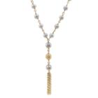 Not Applicable Womens Gray Pearl 14k Y Necklace