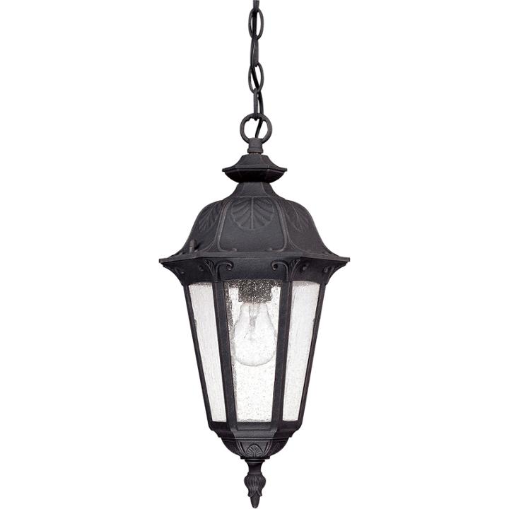 Filament Design 1-light Satin Iron Ore Outdoor Hanging Lantern