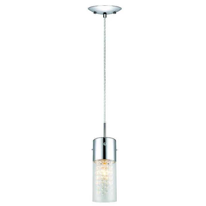 Eglo Diamond 1-light 5 Inch Chrome Mini Pendant Ceiling Light