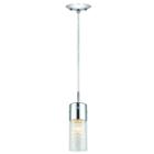 Eglo Diamond 1-light 5 Inch Chrome Mini Pendant Ceiling Light
